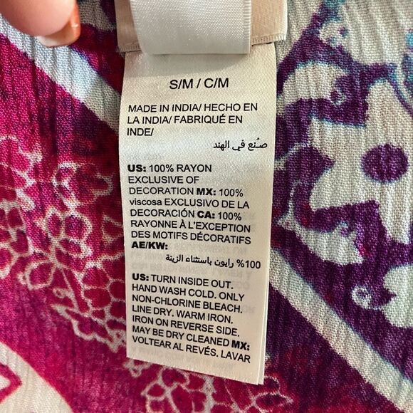 Chico's Flowy Poncho Top Sz Sm/Med - Picture 8 of 11